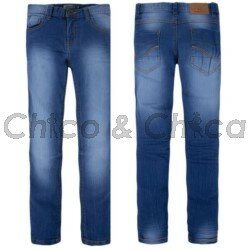 Spodnie jeansowe slim fit 06529 Ciemny