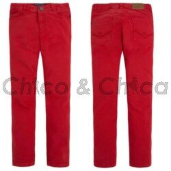 Spodnie serża 5 kieszeni 06527 Czerwony